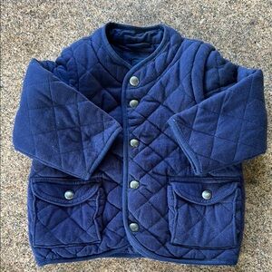 GAP Blue Puffer Jacket or Vest with Navy Quilted Design